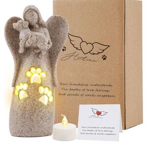 BEARAE Dog Memorial Gifts, Candle Holder Statue
